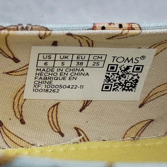 TOMS Youth Unisex Alpargata Monkey Prints - Picture 9 of 12